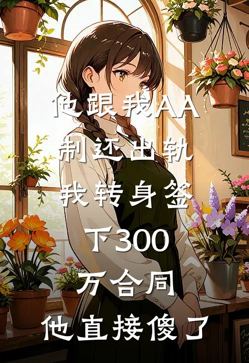 他跟我AA制还出轨，我转身签下300万合同，他直接傻了