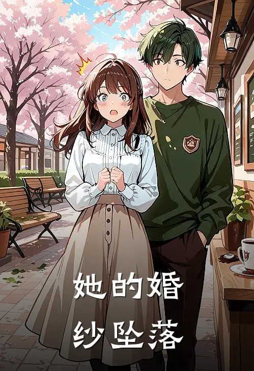 她的婚纱坠落