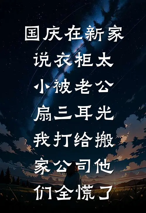 国庆在新家说衣柜太小被老公扇三耳光，我打给搬家公司他们全慌了